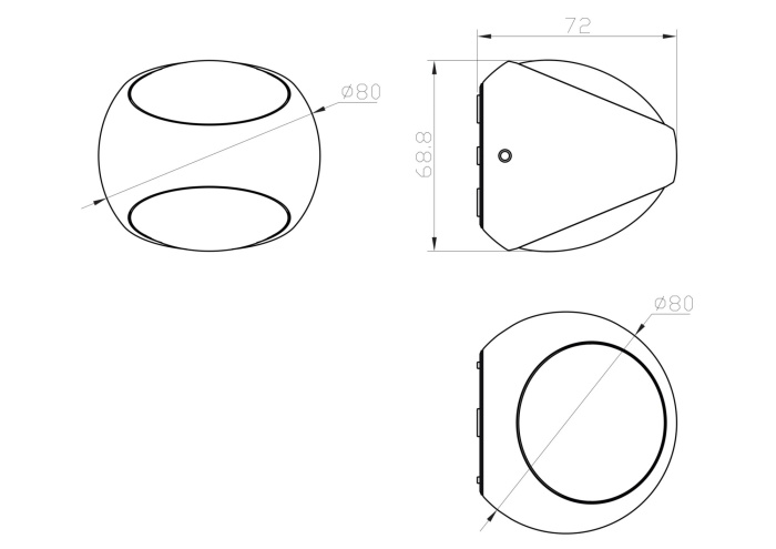 Бра Outdoor O032WL-L6W3K