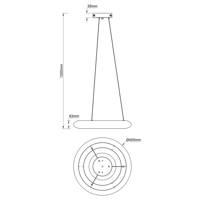 Подвесной светильник Escada Soft 10258/1LED