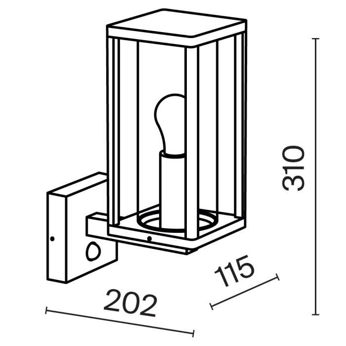 Светильник настенный Maytoni Cell O452WL-01GFSR