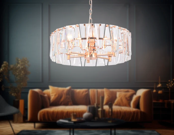 Подвесная люстра с хрусталем Ambrella light TR5172