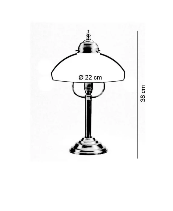 Настольная лампа Berliner Messinglampen V23-48opB