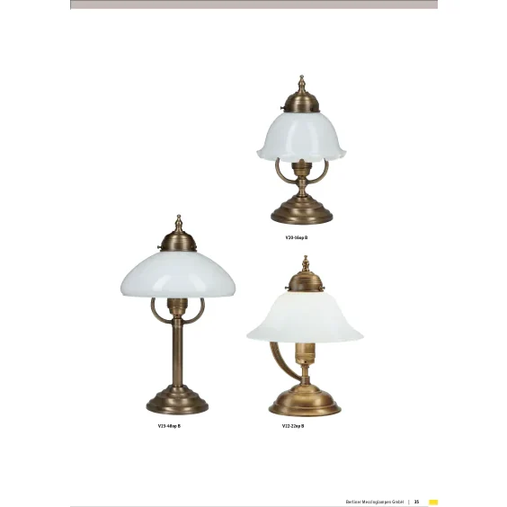 Настольная лампа Berliner Messinglampen V23-48opB