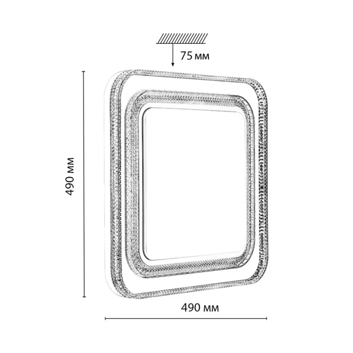 Настенно-потолочный светильник SONEX SUZY SILVER 7685/EL