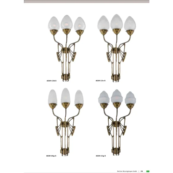 Бра Berliner Messinglampen AD289-123crB