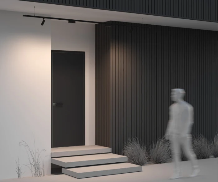 Гибкий подвес для уличной трековой системы Elasity IP white O-TR001-PB-H2M