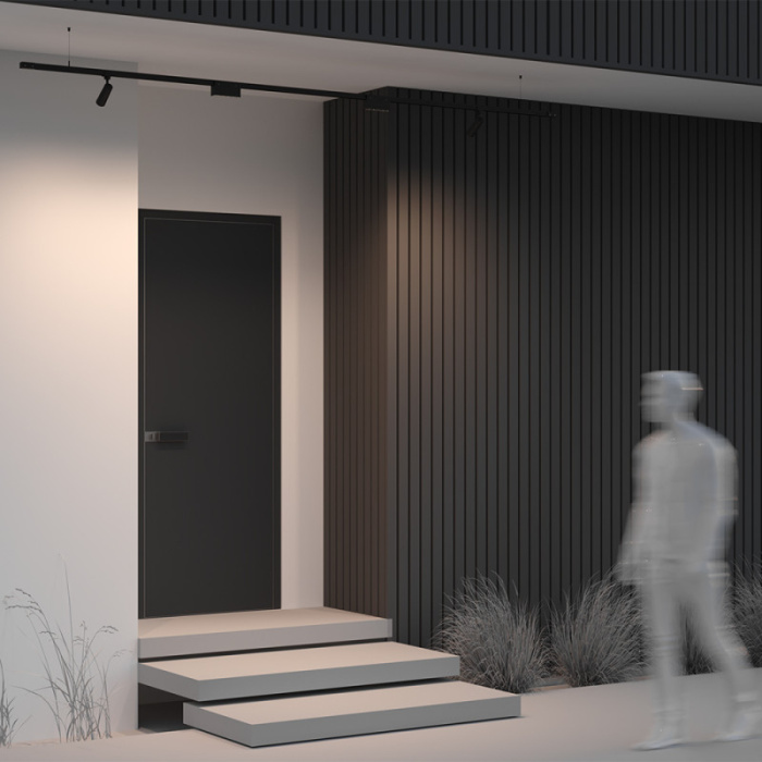 Гибкий подвес для уличной трековой системы Elasity IP white O-TR001-PB-H2M