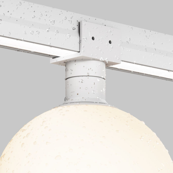 Трековый однофазный уличный светодиодный светильник Elasity IP black O-TR01-1-S-9WW3K