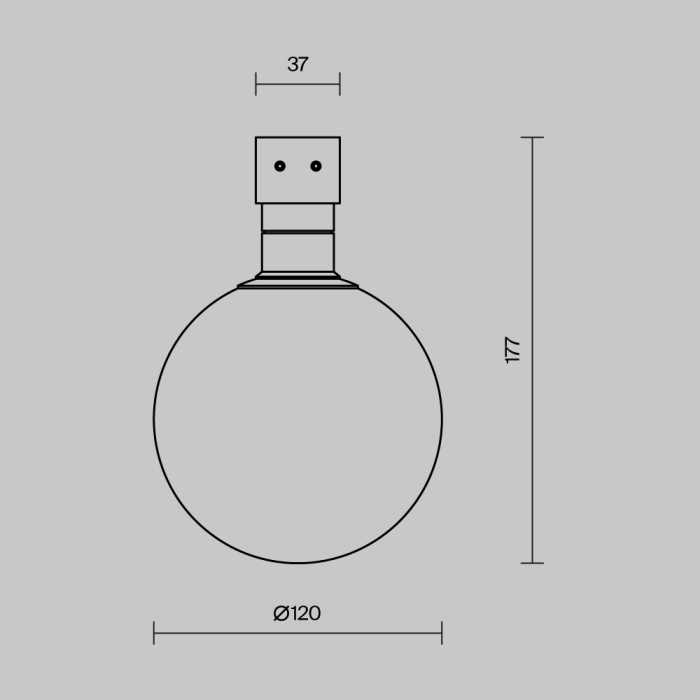 Трековый однофазный уличный светодиодный светильник Maytoni Elasity ip black O-TR01-1-S-9WW3K