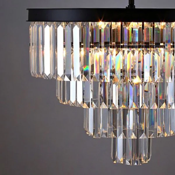 Люстра RH 1920s Odeon Clear Glass Fringe Chandelier D80 ImperiumLoft