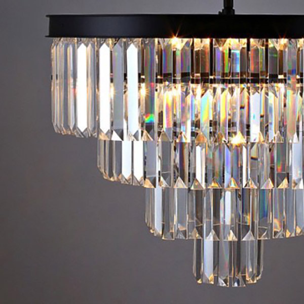 Люстра RH 1920s Odeon Clear Glass Fringe Chandelier D80 ImperiumLoft