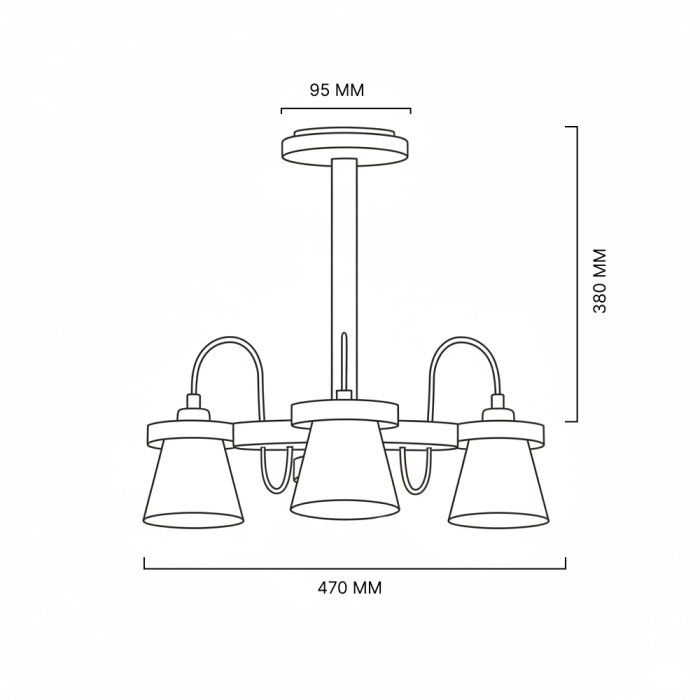 Люстра потолочная NATURA B3 White ImperiumLoft