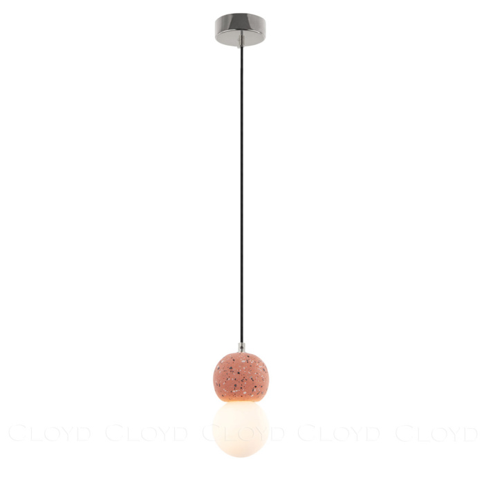 Подвесной светильник Cloyd AUSTA-A P1 / хром - розов.бетон (арт.11068)
