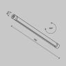 Шинопровод Maytoni CA012-TRX-500-B
