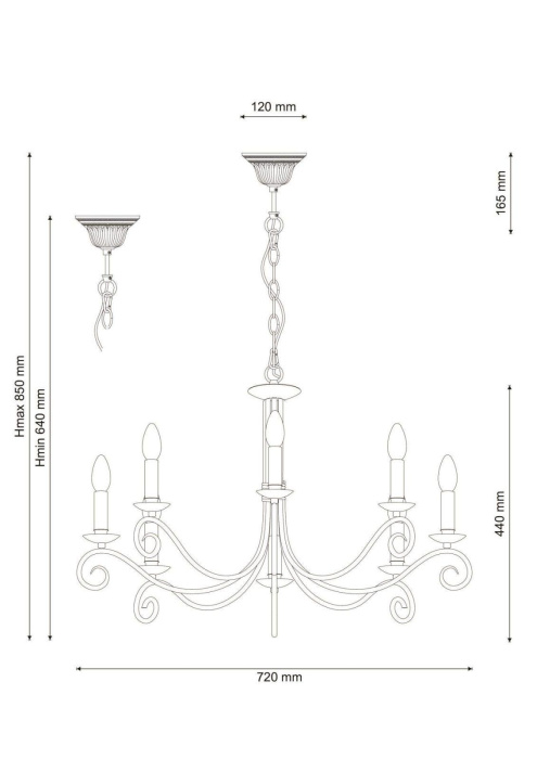 Люстра подвесная Lucia Tucci Fondi 330.8 antique
