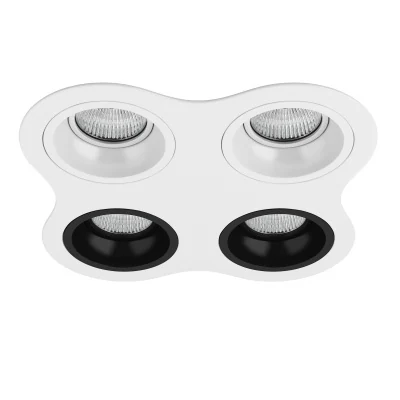 Комплект из светильников и рамки DOMINO Domino Lightstar D64606060707