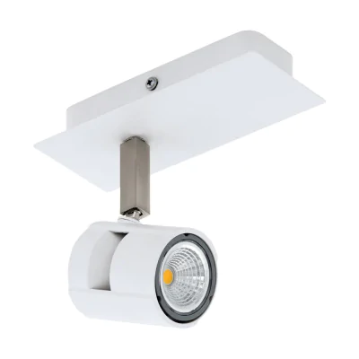 Светодиодный спот VERGIANO, 1х5W (GU10), L70, H165, сталь, белый, никель матовый EGLO 97506