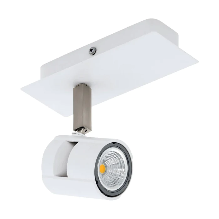 Светодиодный спот VERGIANO, 1х5W (GU10), L70, H165, сталь, белый, никель матовый EGLO 97506