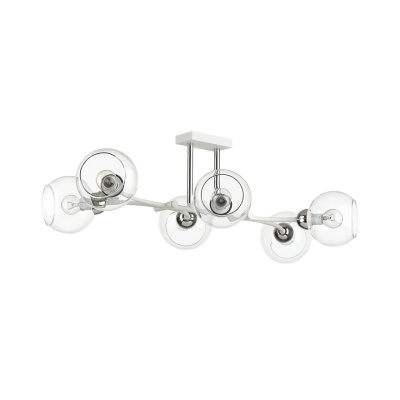 Люстра потолочная 4517/6C MODERNI LN21 165 белый, хром Люстра потолочная E14 6*40W 220V ALANA