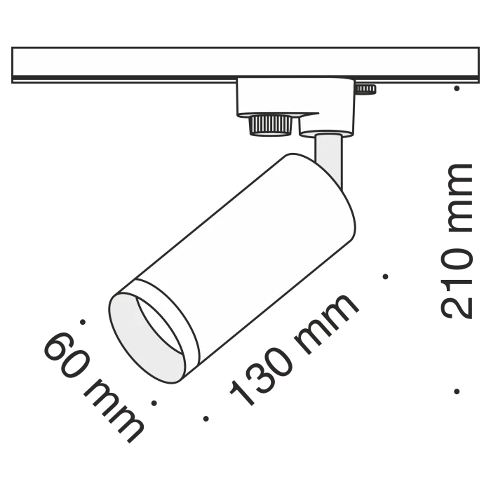 Трековый светильник Maytoni Focus TR004-1-GU10-B