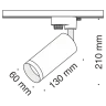 Трековый светильник Maytoni Focus TR004-1-GU10-B