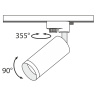 Трековый светильник Maytoni Focus TR004-1-GU10-B