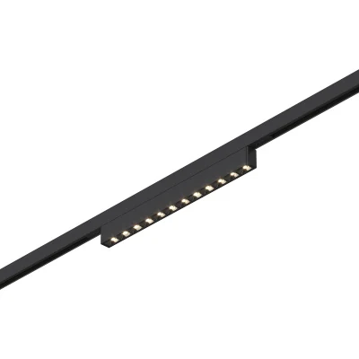 Магнитный трековый светильник Черный LED 1*10W 4000K 430Lm Ra&gt;90 IP20 L196xW10xH18 24V ST666.446.10