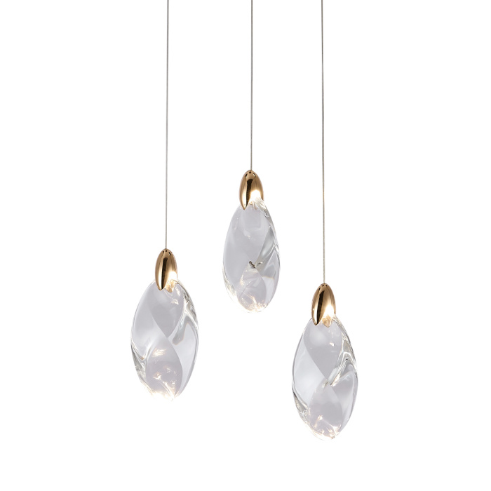 Подвесной светильник Delight Collection OD2440 OD2439-3 gold/clear