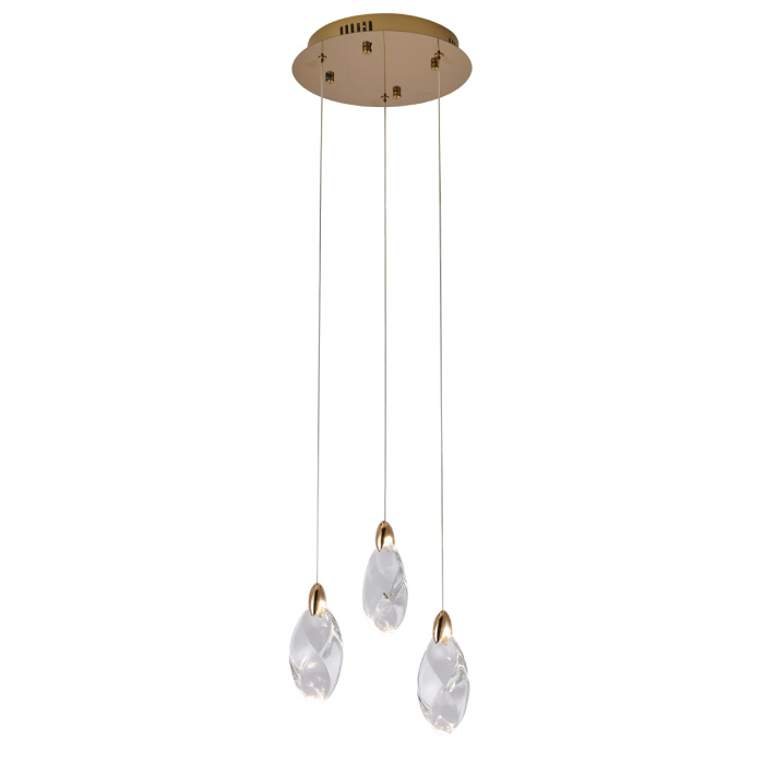 Подвесной светильник Delight Collection OD2440 OD2439-3 gold/clear