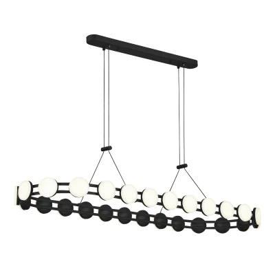 Светильник подвесной ST-Luce черный/белый LED 1*50W 4000K SL6610.403.26