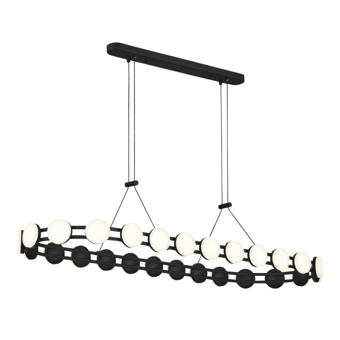 Светильник подвесной ST-Luce черный/белый LED 1*50W 4000K SL6610.403.26