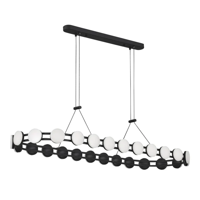 Светильник подвесной ST-Luce черный/белый LED 1*50W 4000K SL6610.403.26