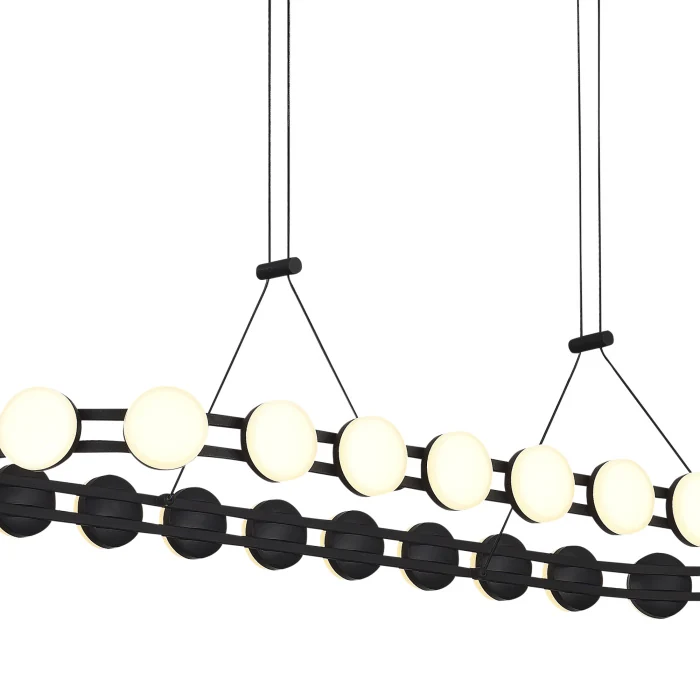 Светильник подвесной ST-Luce черный/белый LED 1*50W 4000K SL6610.403.26