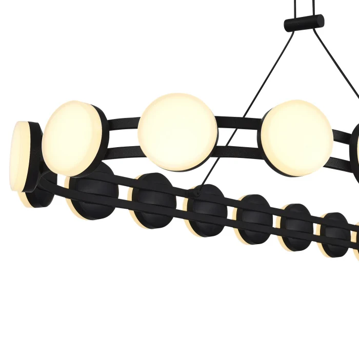 Светильник подвесной ST-Luce черный/белый LED 1*50W 4000K SL6610.403.26