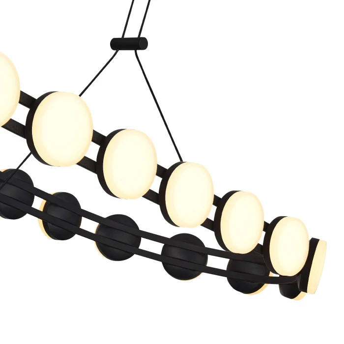 Светильник подвесной ST-Luce черный/белый LED 1*50W 4000K SL6610.403.26