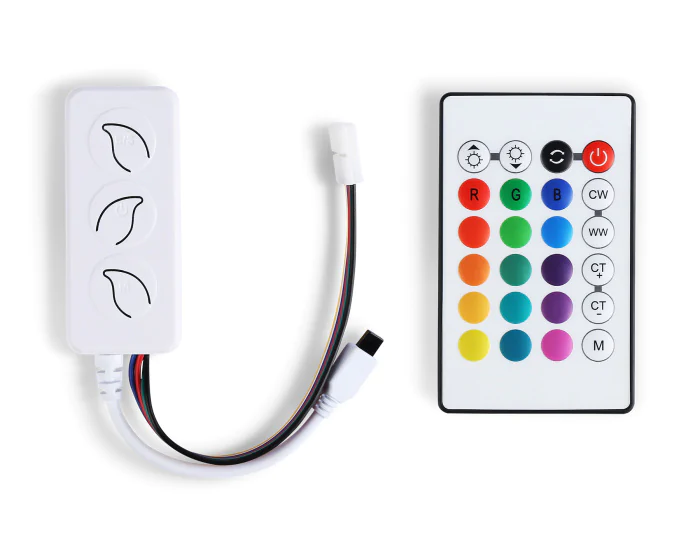 Контроллер WIFI Tuya для светодиодных лент RGB+CCT с управлением белого света c ИК пультом GS11601 Ambrella light GS11601