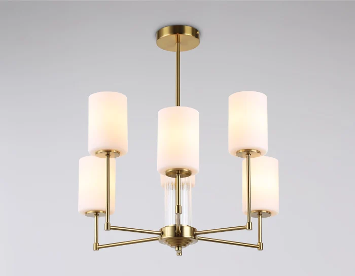 Люстра со стеклянными плафонами на штанге Ambrella light LH56215