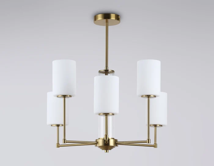 Люстра со стеклянными плафонами на штанге Ambrella light LH56215