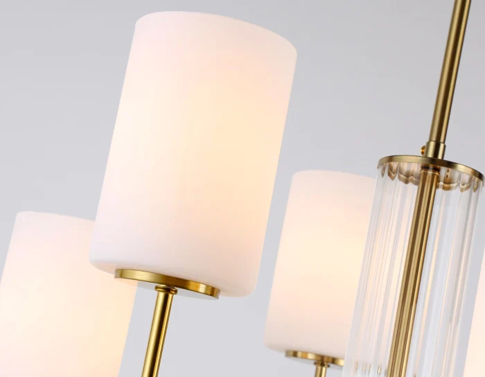 Люстра со стеклянными плафонами на штанге Ambrella light LH56215