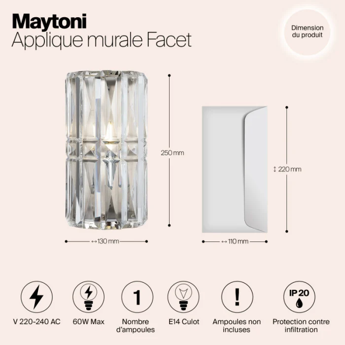 Бра Maytoni MOD094WL-01CH