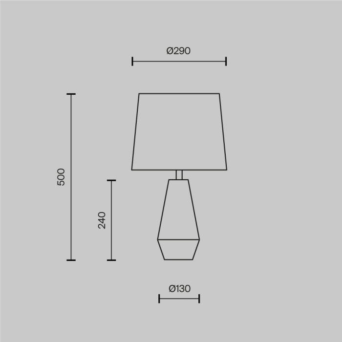 Настольная лампа Maytoni Calvin table Z181-TL-01-B