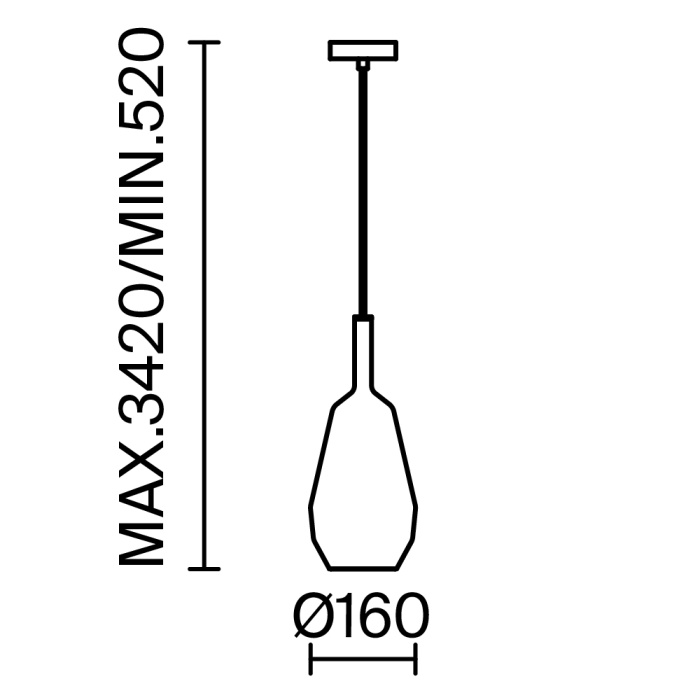 Подвесной светильник Maytoni Duality MOD271PL-01B9