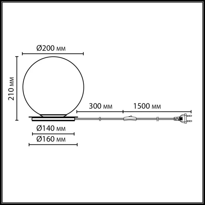 Настольная лампа ODEON LIGHT MIDCENT 7109/1TL