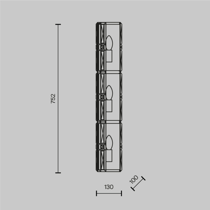 Торшер Maytoni Facet MOD094WL-03CH