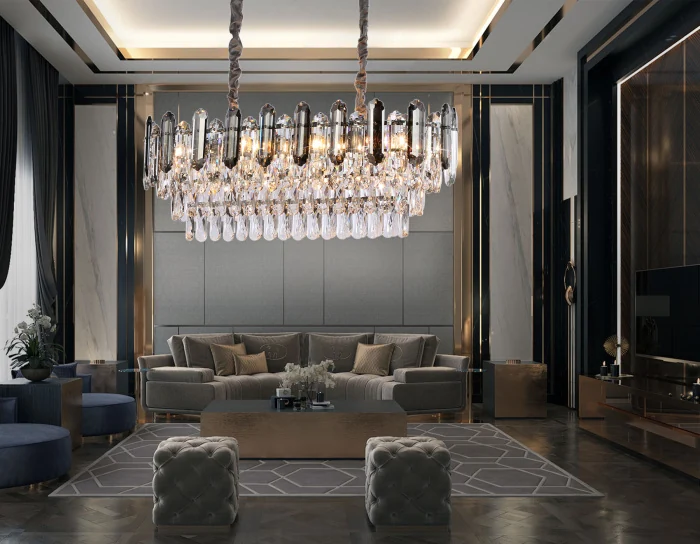 Подвесная люстра с хрусталем Ambrella light TR5199