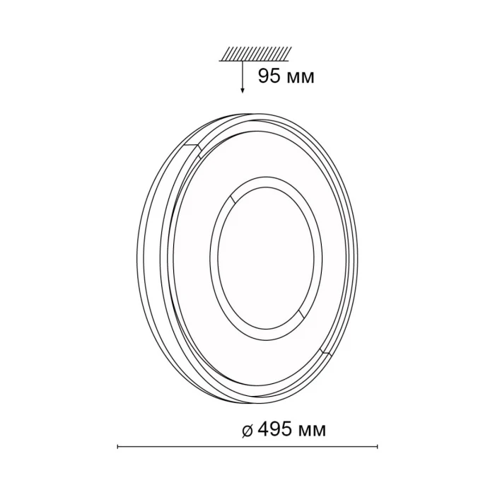 Настенно-потолочный светильник SONEX STOKI 3046/EL