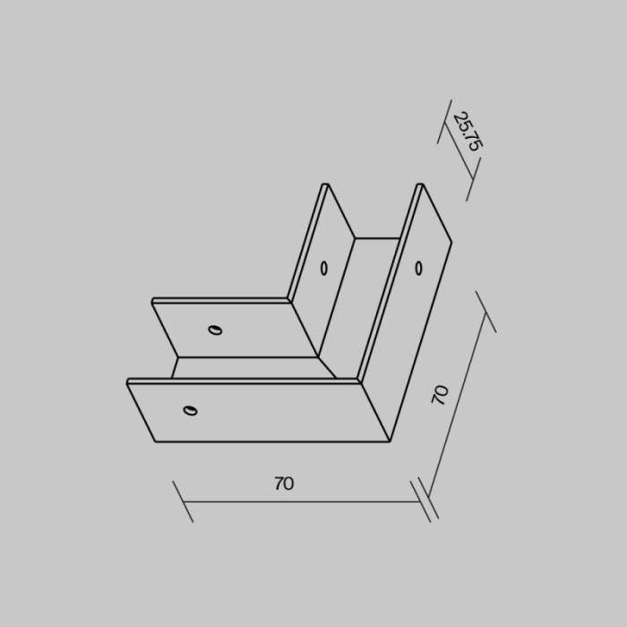Соединитель профиля Maytoni Elasity IP white O-TR001-AC90-W