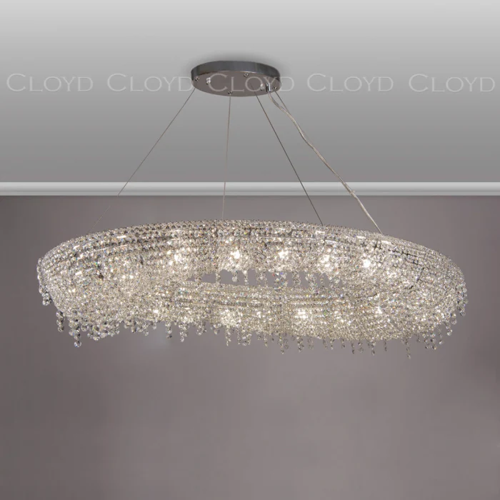 Люстра Cloyd HAYAO C16 / L120 см - хром (арт.10888)