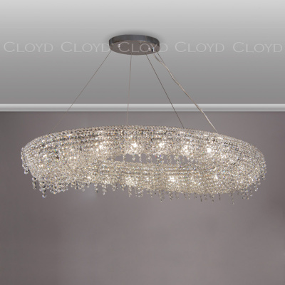 Люстра Cloyd HAYAO C16 / L120 см - хром (арт.10888)