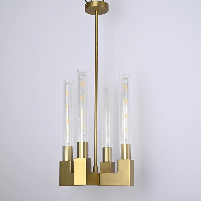 Люстра CANELLE Pendant lamp 4 Modern Brass ImperiumLoft