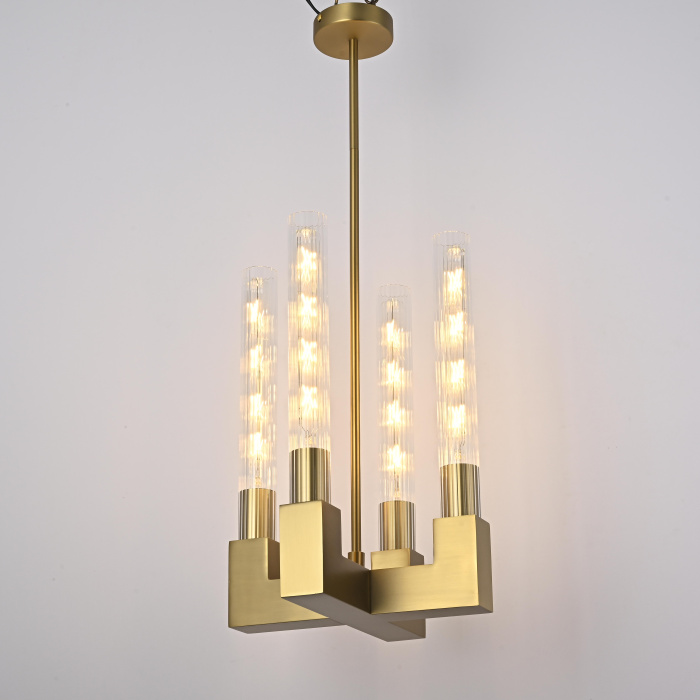 Люстра CANELLE Pendant lamp 4 Modern Brass ImperiumLoft